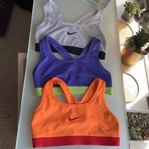Set of 3 Nike sports bras